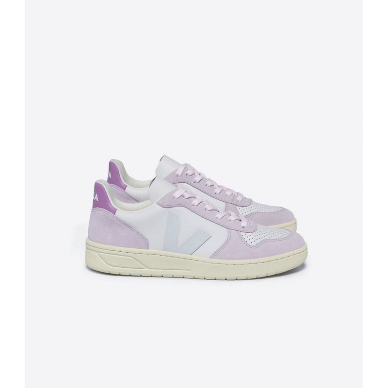 VEJA - Tenis veja de mujer v-10 gravel menthol parme VEJA Multicolor ZVX0203