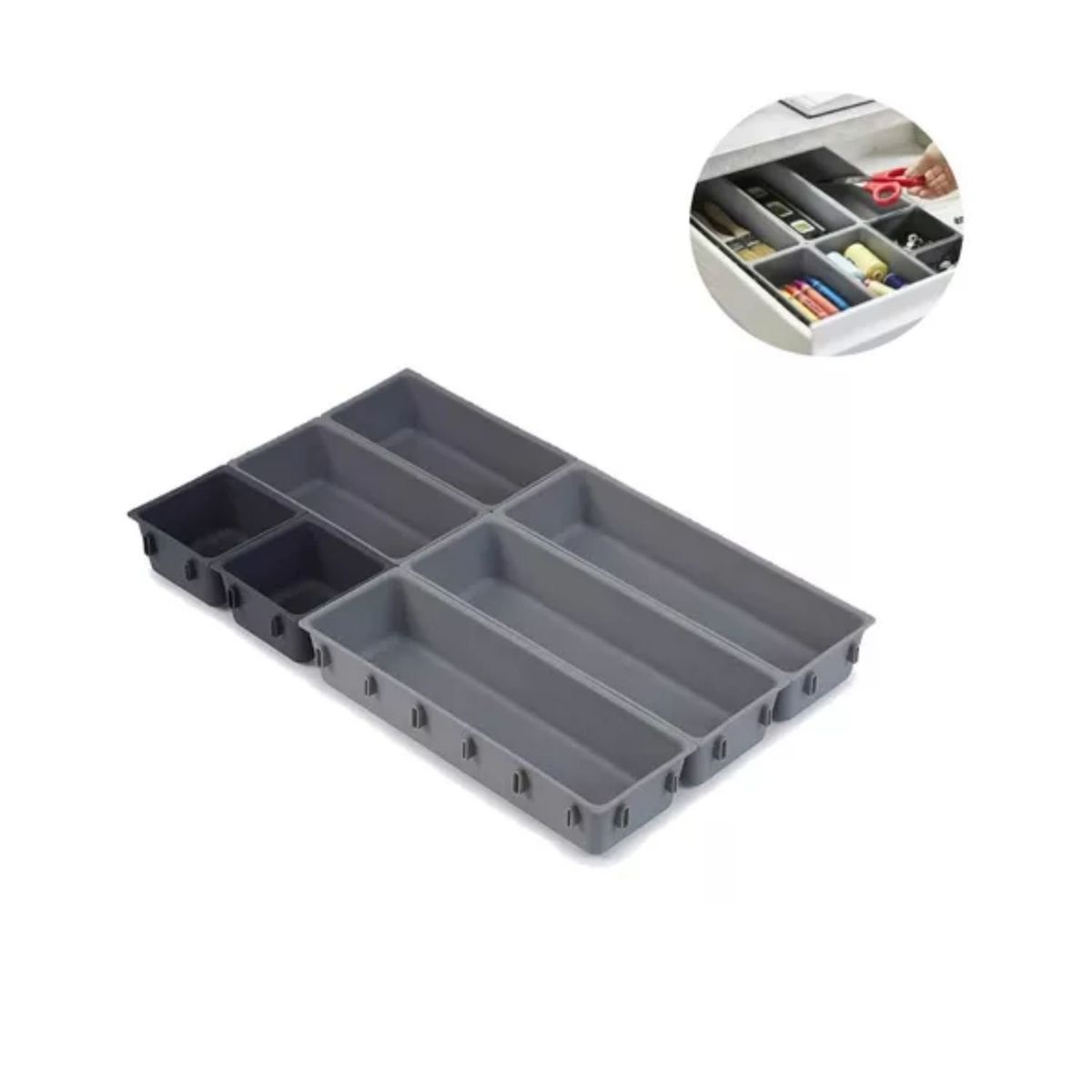 GENERICO - Organizador De Cajones Encastrable Cocina Multiuso