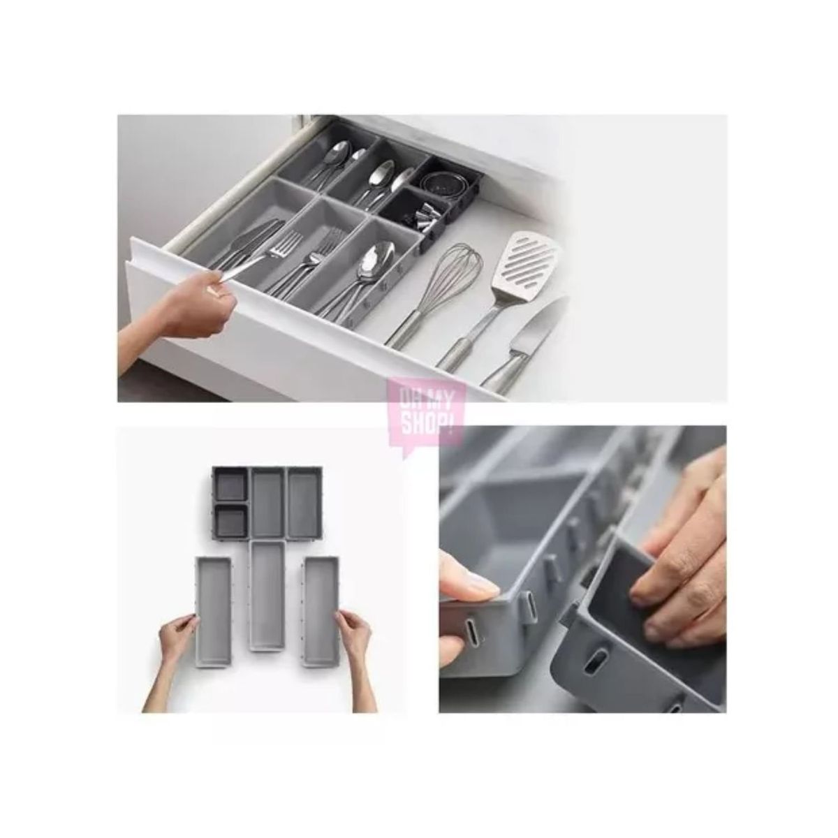 GENERICO - Organizador De Cajones Encastrable Cocina Multiuso