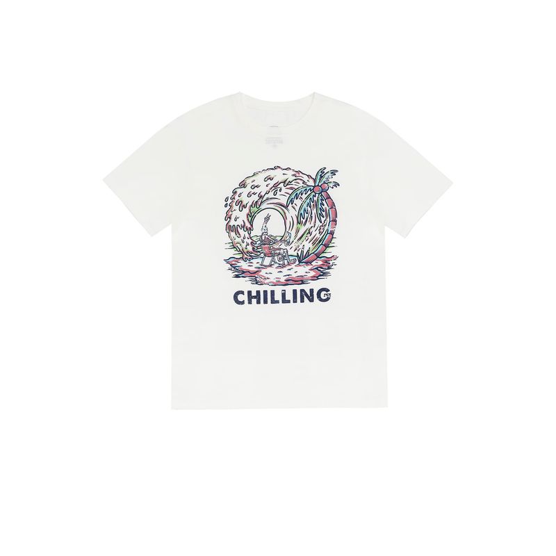 TENNIS - Camiseta crudo cuello redondo para hombre