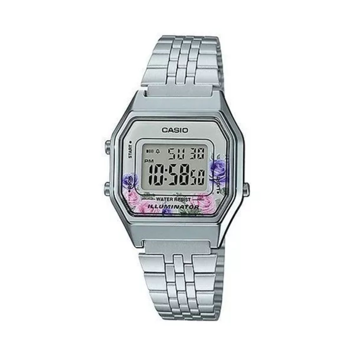 CASIO - Reloj Casio Modelo LA680WA-4C clásico-Plateado
