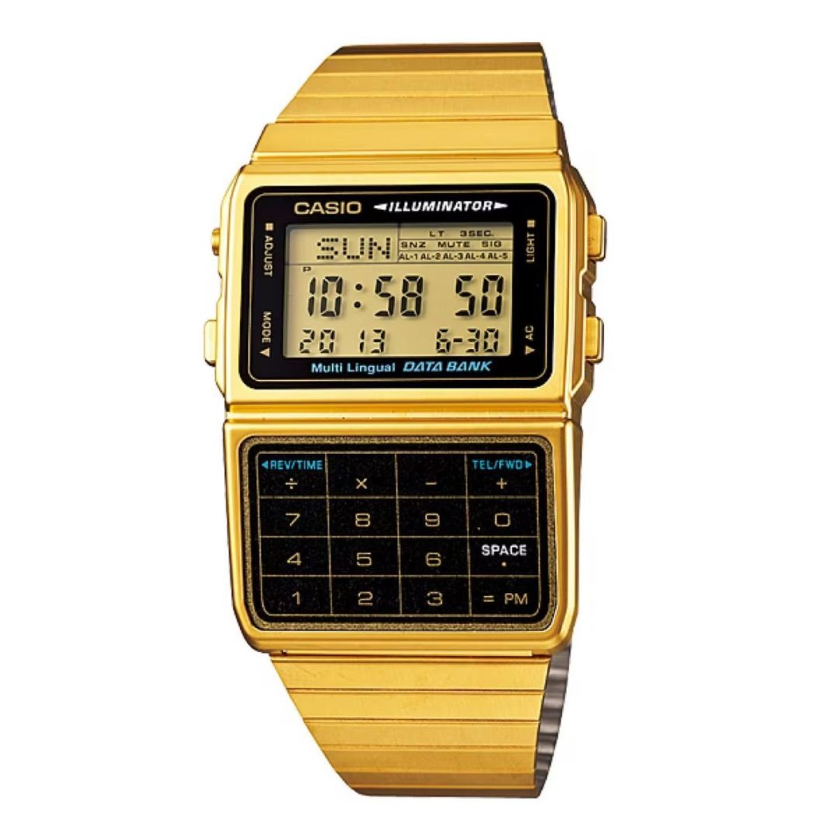 CASIO - Reloj Casio Modelo DBC-611G-1D Calculadora Diseño Vintage
