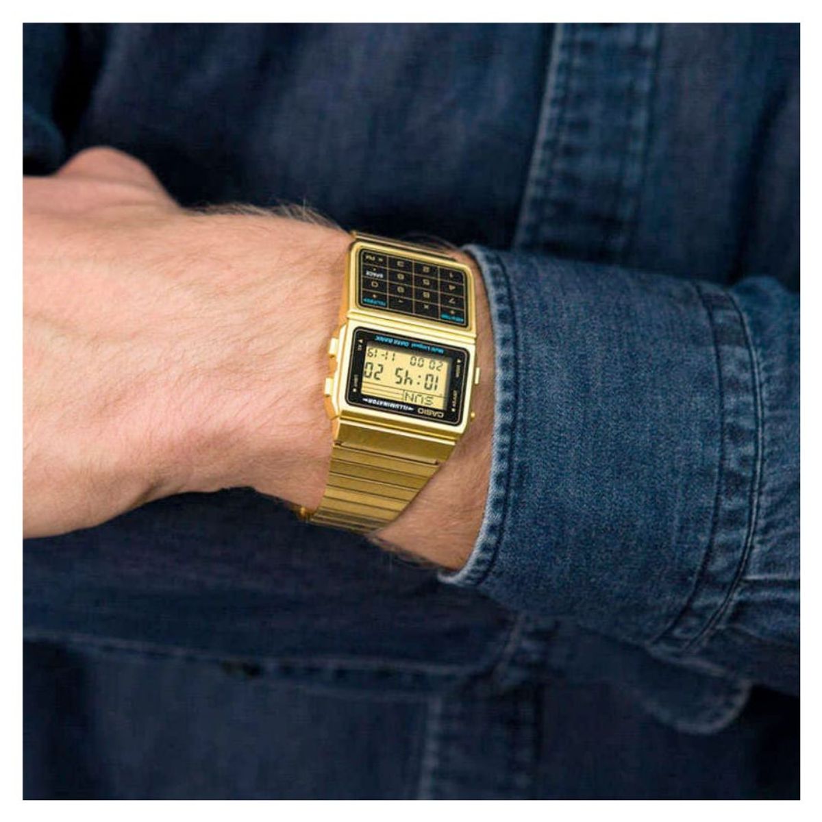 CASIO - Reloj Casio Modelo DBC-611G-1D Calculadora Diseño Vintage