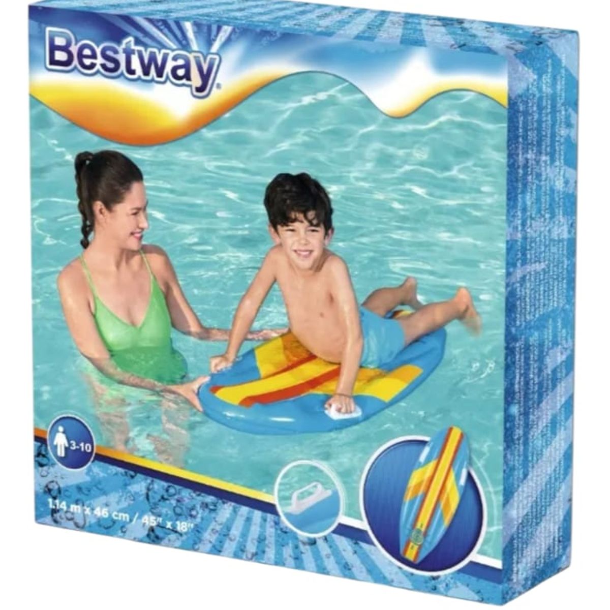 BESTWAY - Flotador Inflable Tabla Surft 114cm Bestway 42046 Azul