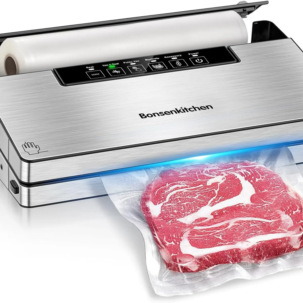 GENERICO - MAQUINA EMPACADORA SELLADORA AL VACIO POTENTE 5 MODOS ROLLOS  BOLSAS