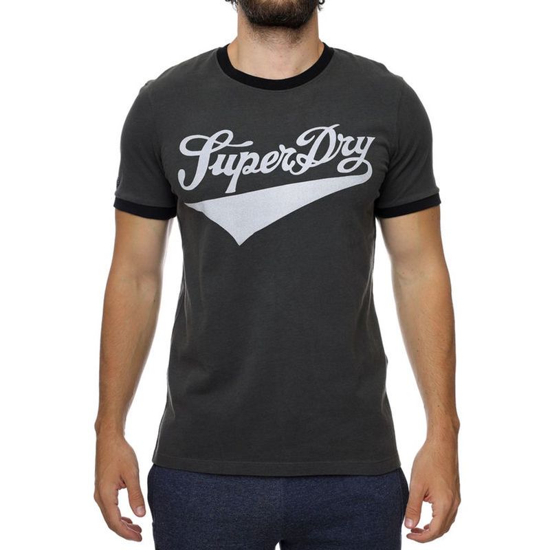 SUPERDRY - Camiseta Manga Corta Para Hombre Vintage Americana Ringer Tee Superdry