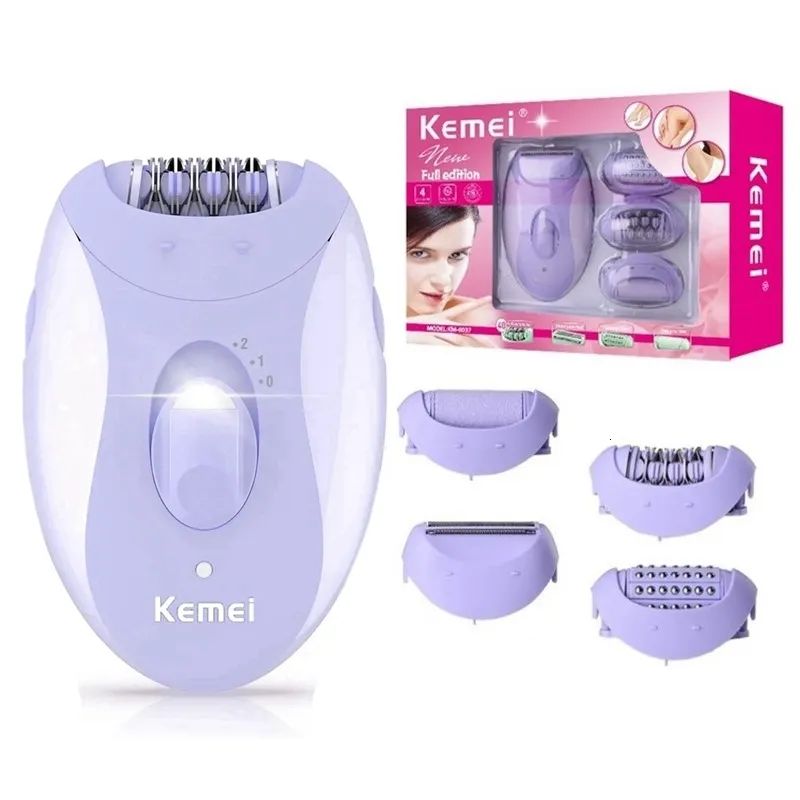 KEMEI - 4en1 Depilador  Mujeres Recargable piernas bikini y axilas