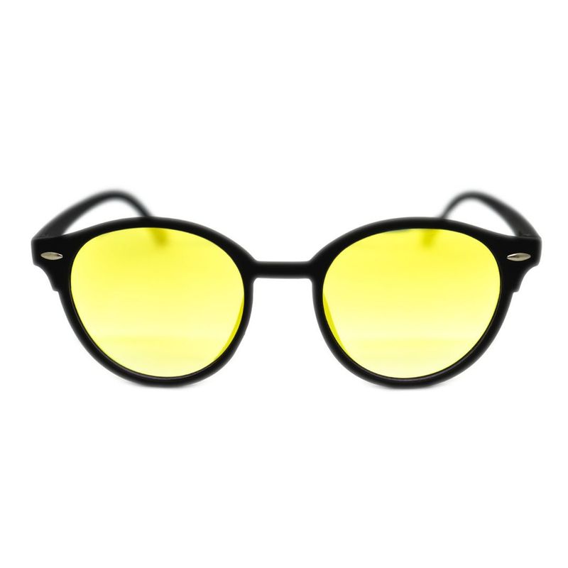 AT NIGHT SUNGLASSES - Gafas de Sol At night round Yellow UV400