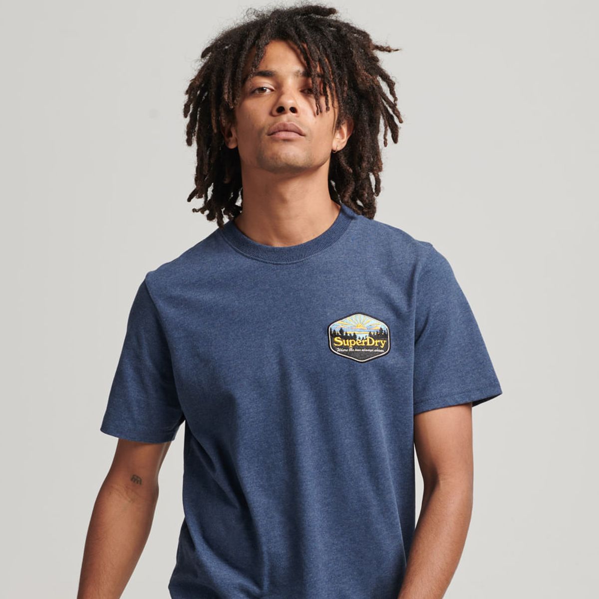 SUPERDRY - Camiseta Manga Corta Para Hombre Vintage Travel Superdry