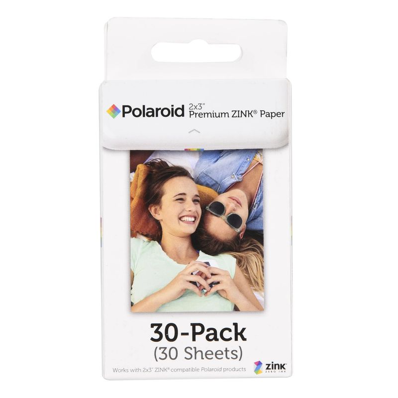 POLAROID - PAPEL POLAROID 2X3 PREMIUM ZINK  30 PACK 30 HOJAS  SNAP SNAP TOUCH