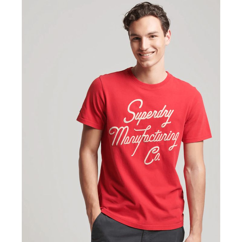 SUPERDRY - Camiseta Manga Corta Para Hombre Vintage Script Style Ww Tee Superdry