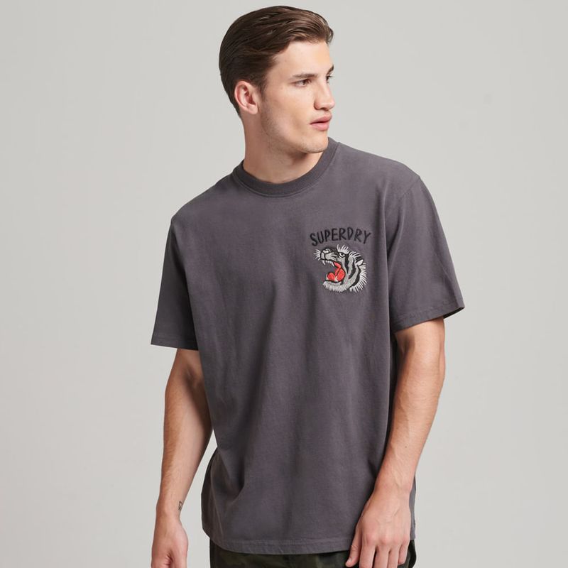 SUPERDRY - Camiseta Para Hombre Vintage Suka Graphic Superdry