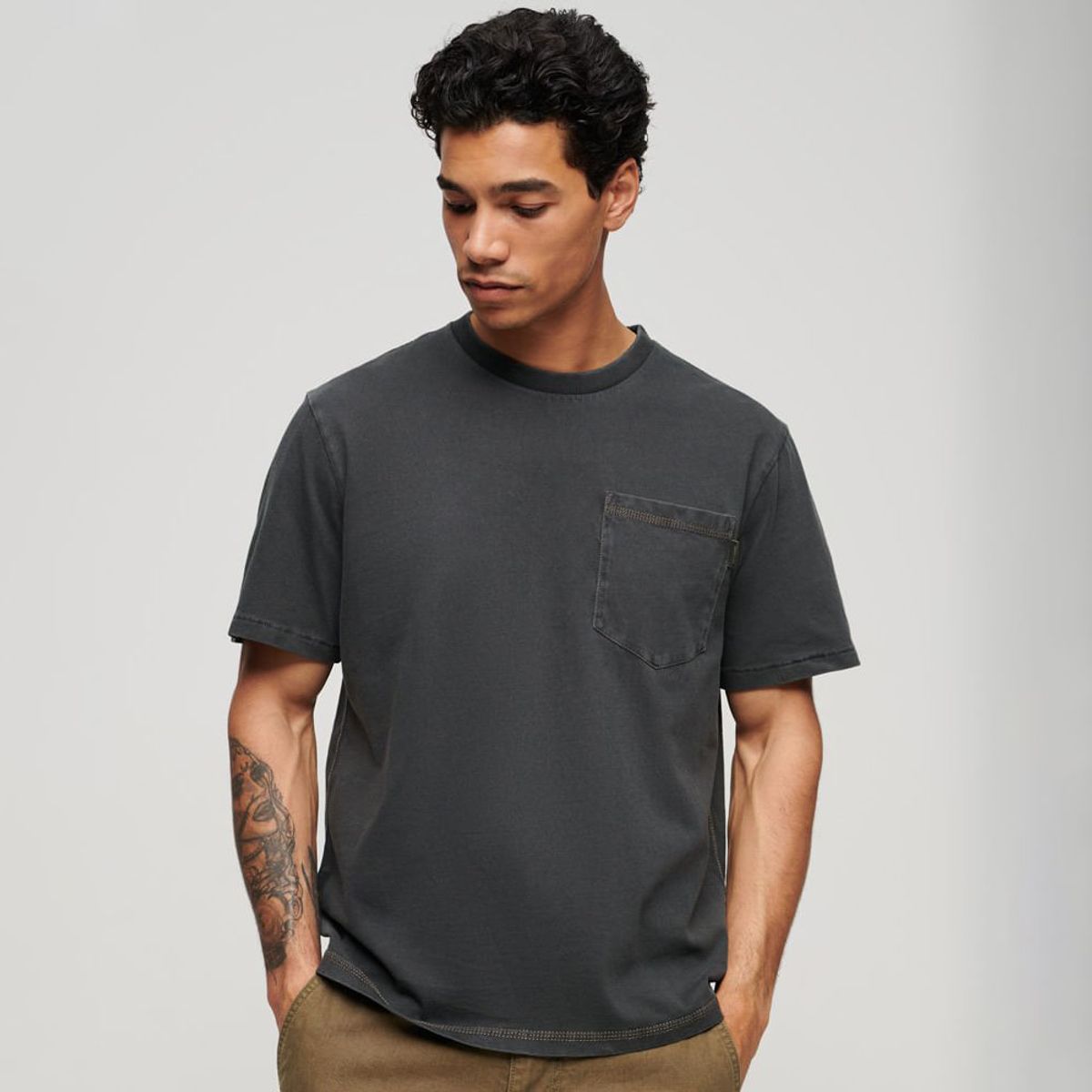 SUPERDRY - Camiseta Para Hombre Contrast Stitch Pocketsuperdry
