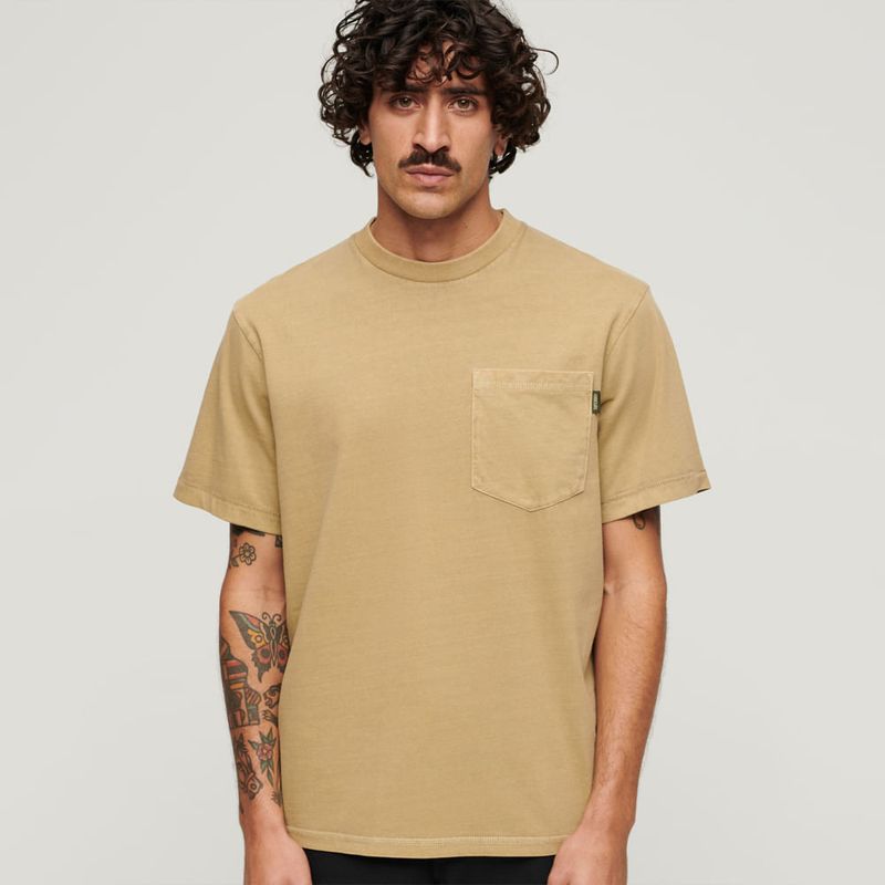 SUPERDRY - Camiseta Para Hombre Contrast Stitch Pocketsuperdry
