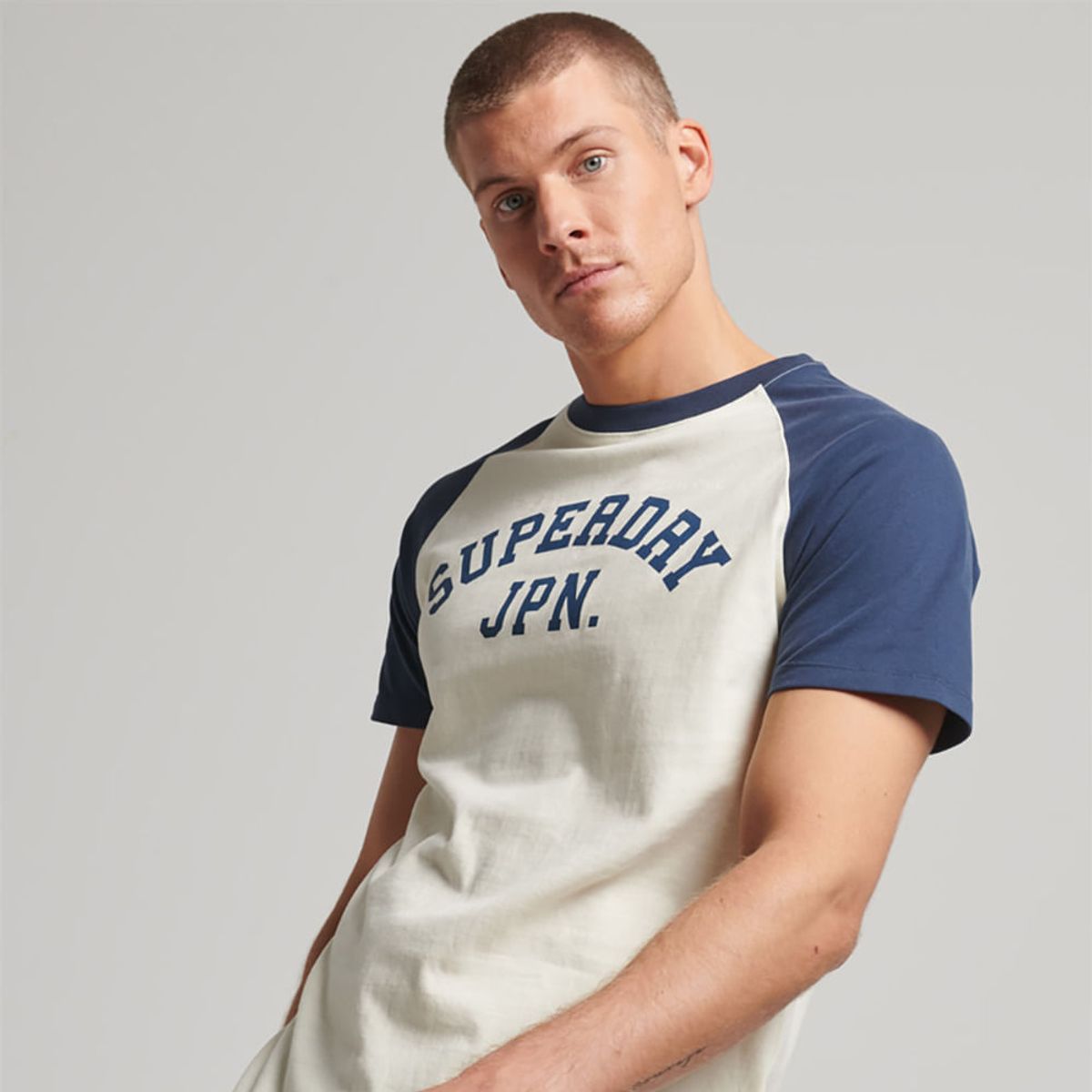 SUPERDRY - Camiseta Para Hombre Vintage Gym Raglan Superdry