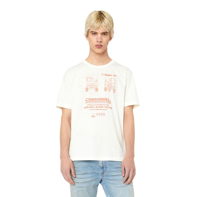 DIESEL - Camiseta Manga Corta Para hombre T Just Slits G1 288043