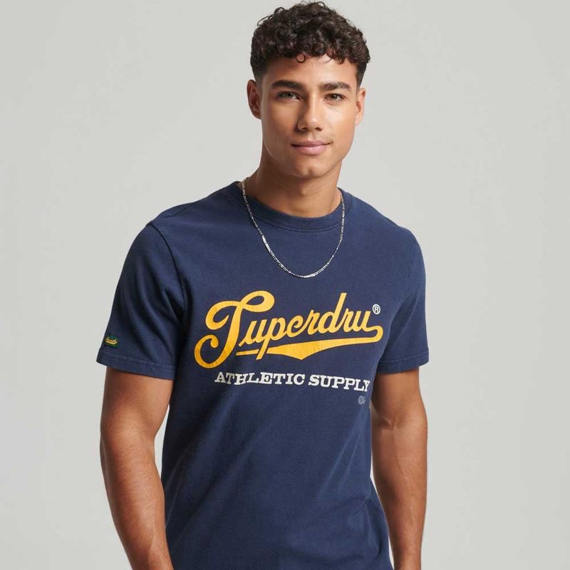 SUPERDRY - Camiseta Para Hombre Vintage Scripted College Superdry