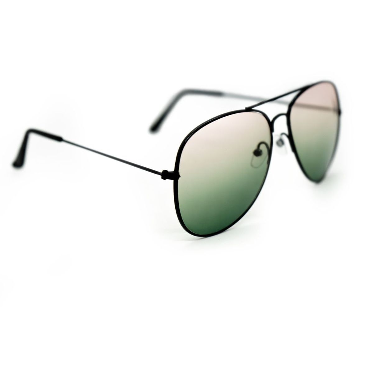 AT NIGHT SUNGLASSES - Gafas de Sol At Night Aviador Metálicas lente verde coral UV400