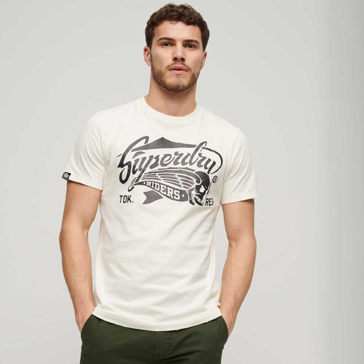 SUPERDRY - Camiseta Para Hombre Blackout Rock Graphic Superdry
