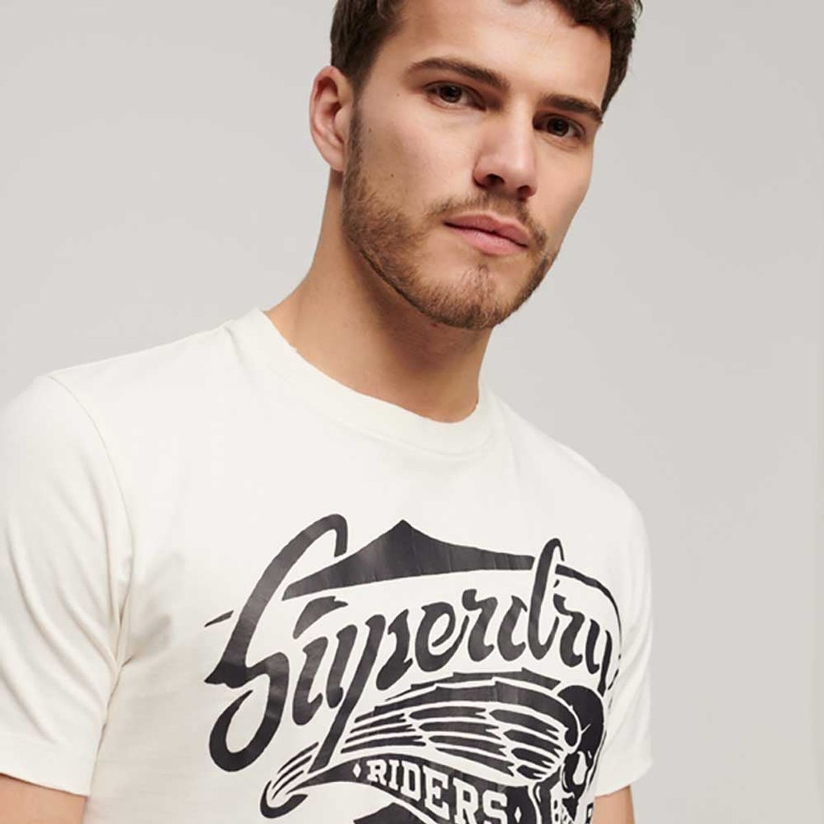 SUPERDRY - Camiseta Para Hombre Blackout Rock Graphic Superdry