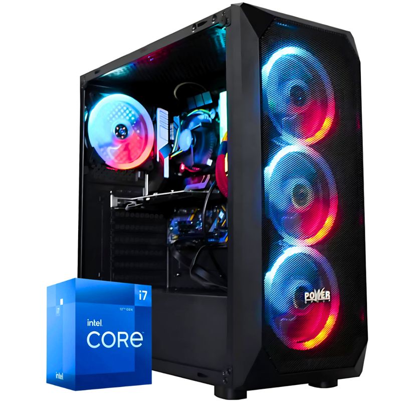 AMD - Pc Gamer Torre Intel Core I7 12700 Ram 16gb + Ssd 512gb m.2 + Obsequio