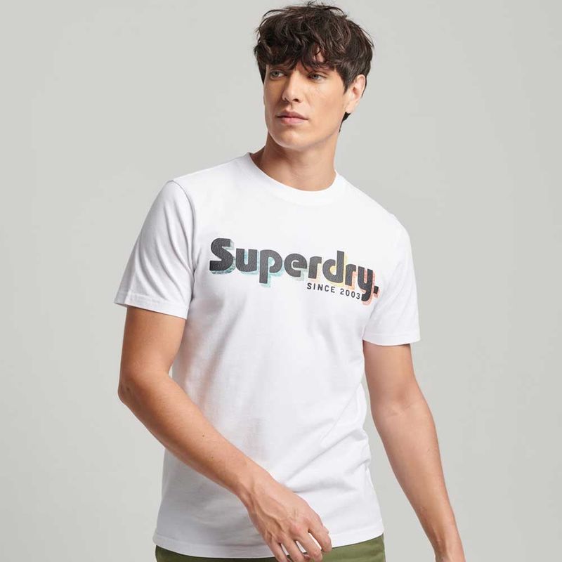 SUPERDRY - Camiseta Manga Corta Para Hombre Terrain Logo Classic Superdry