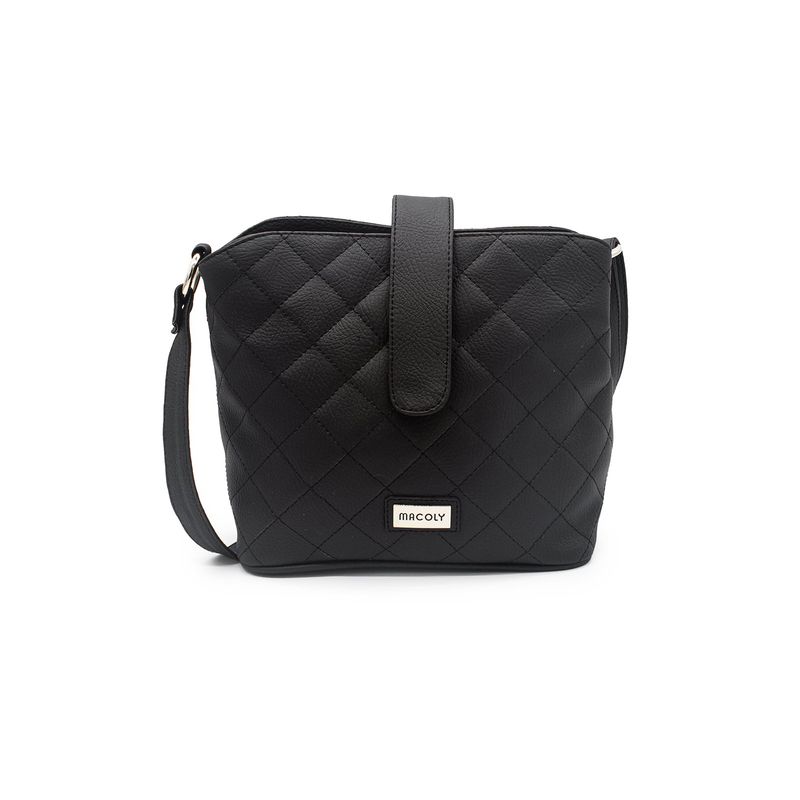 MACOLY - Bolso manos libres Macoly 868 berlin acolchado negro