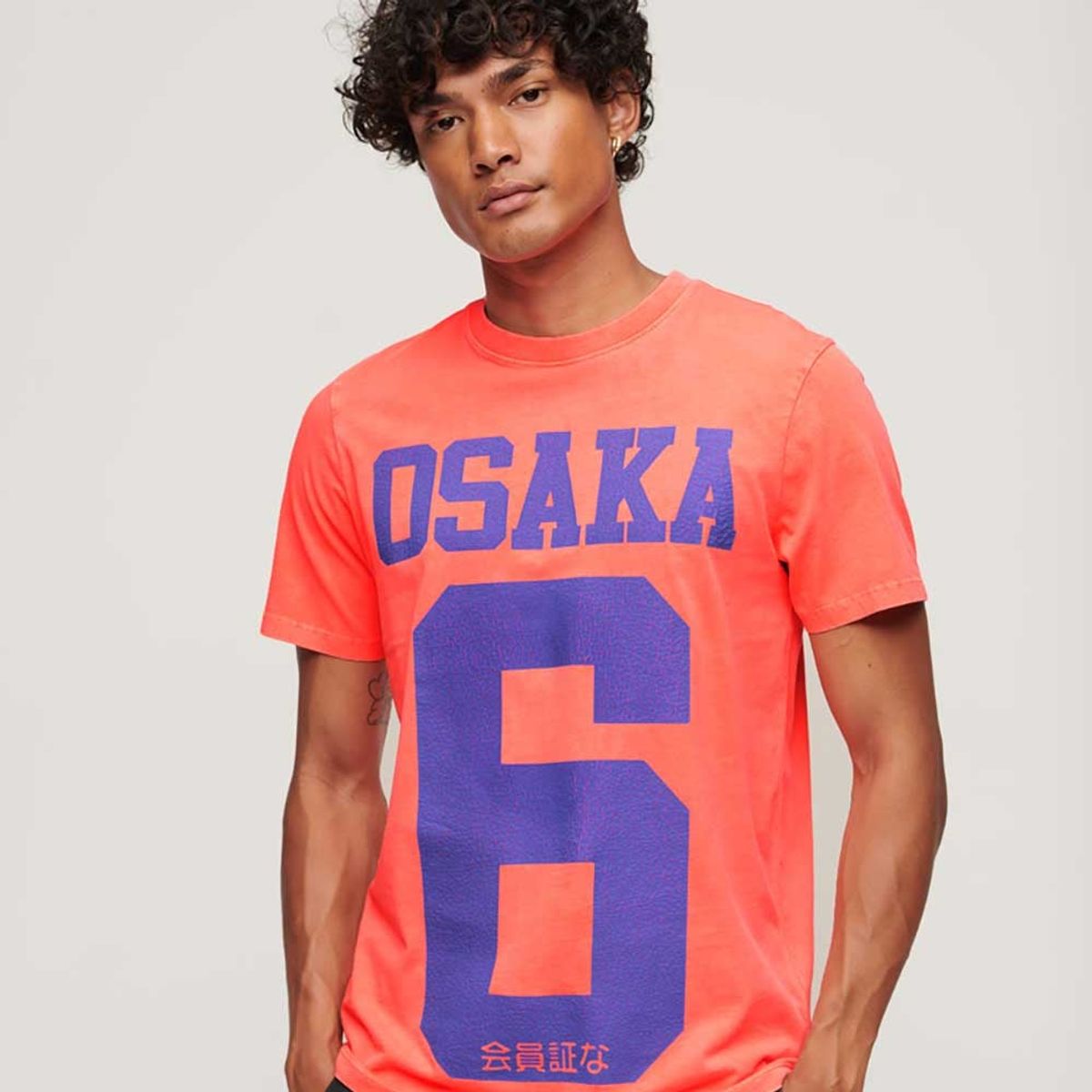 SUPERDRY - Camiseta Manga Corta Para Hombre Osaka Neon Graphic Superdry