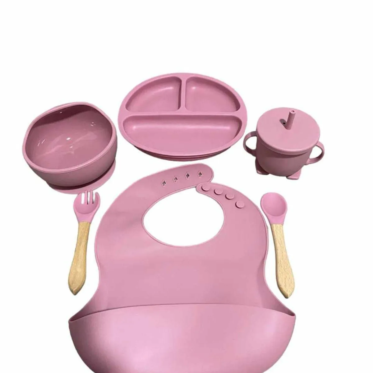 GENERICO - Set vajilla en silicona para bebe libre de BPA