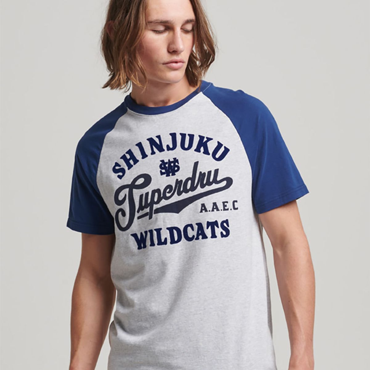 SUPERDRY - Camiseta Para Hombre Vintage Home Run Raglan Superdry
