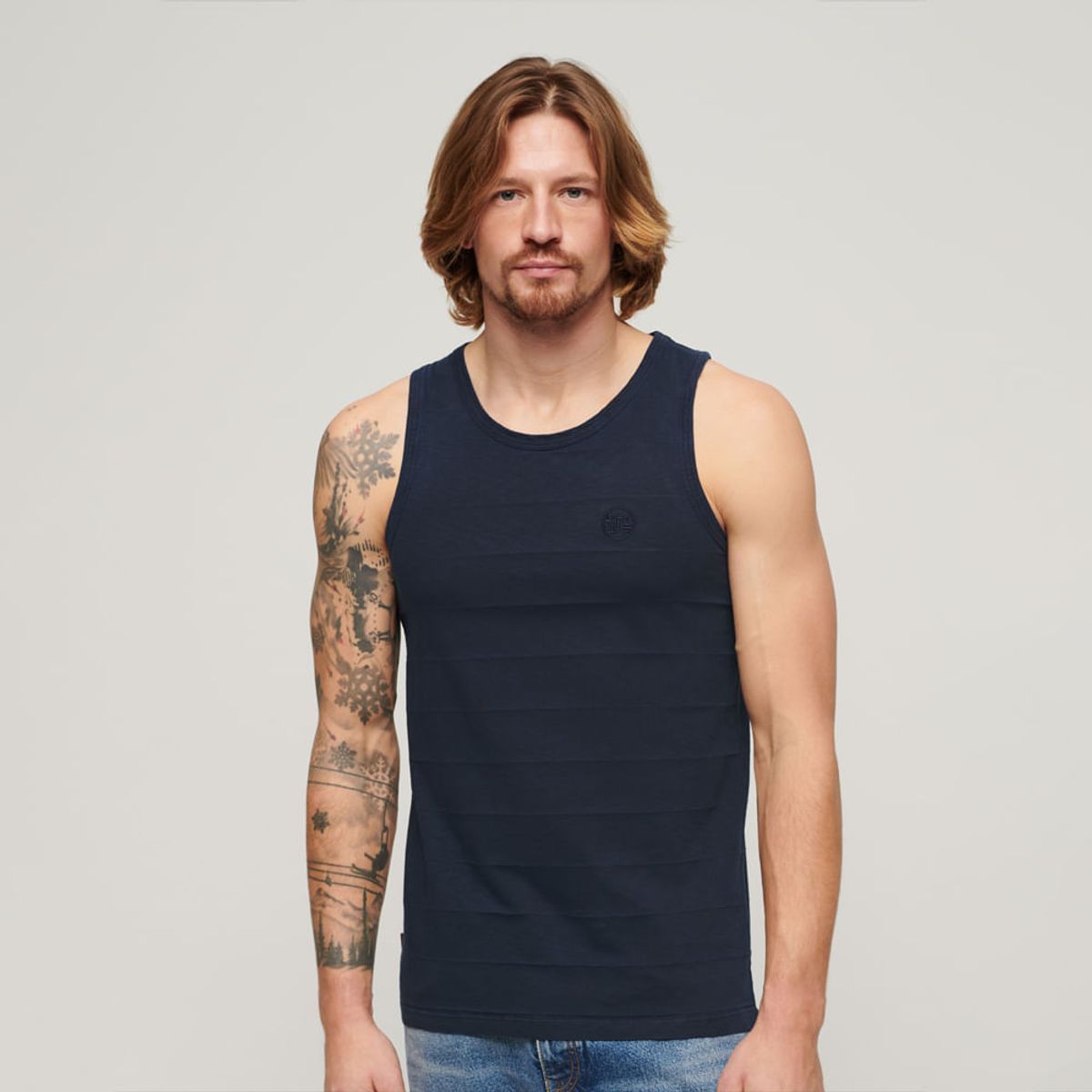 SUPERDRY - Camiseta Para Hombre Vintage Texture Tank Superdry