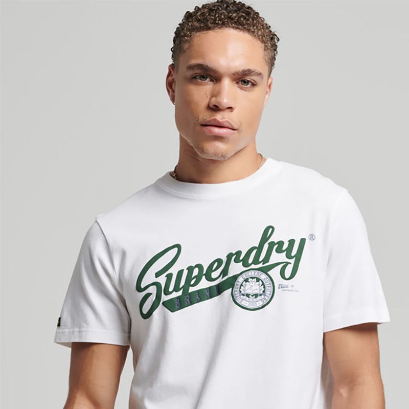 SUPERDRY - Camiseta Para Hombre Vintage Scripted College Superdry