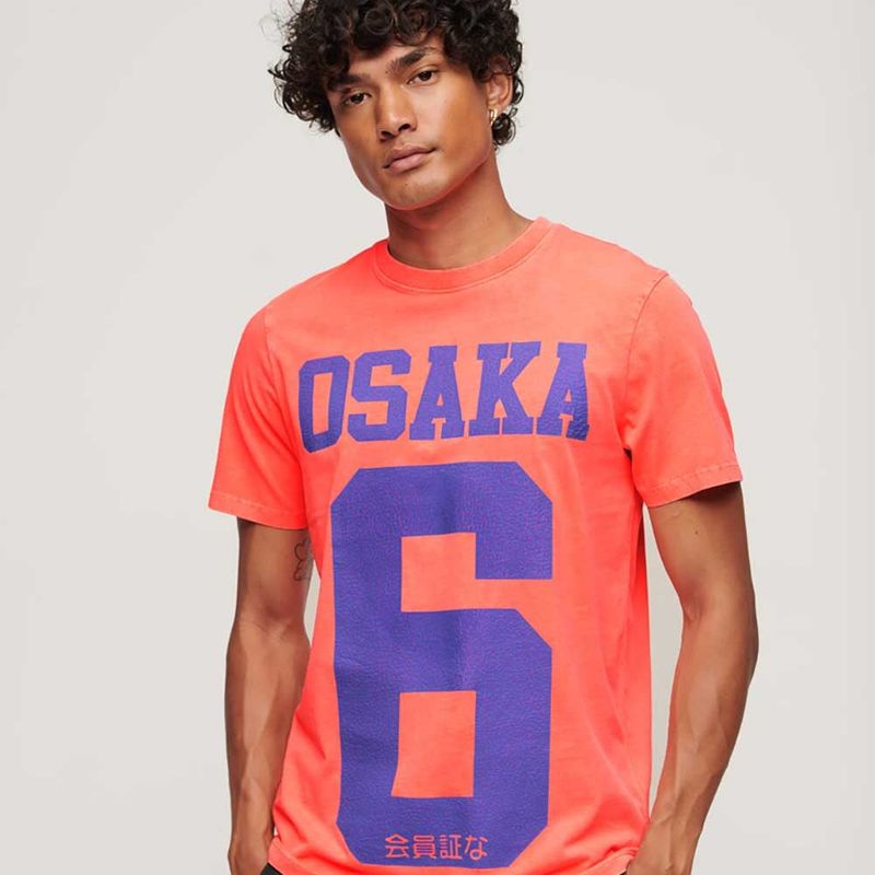 SUPERDRY - Camiseta Manga Corta Para Hombre Osaka Neon Graphic Superdry
