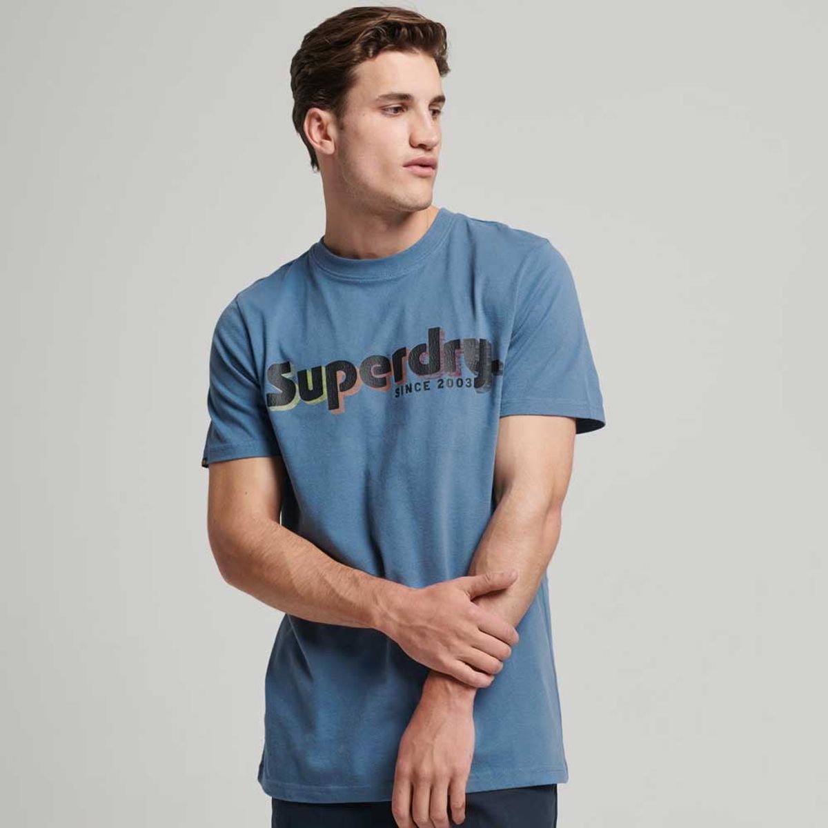 SUPERDRY - Camiseta Manga Corta Para Hombre Terrain Logo Classic Superdry