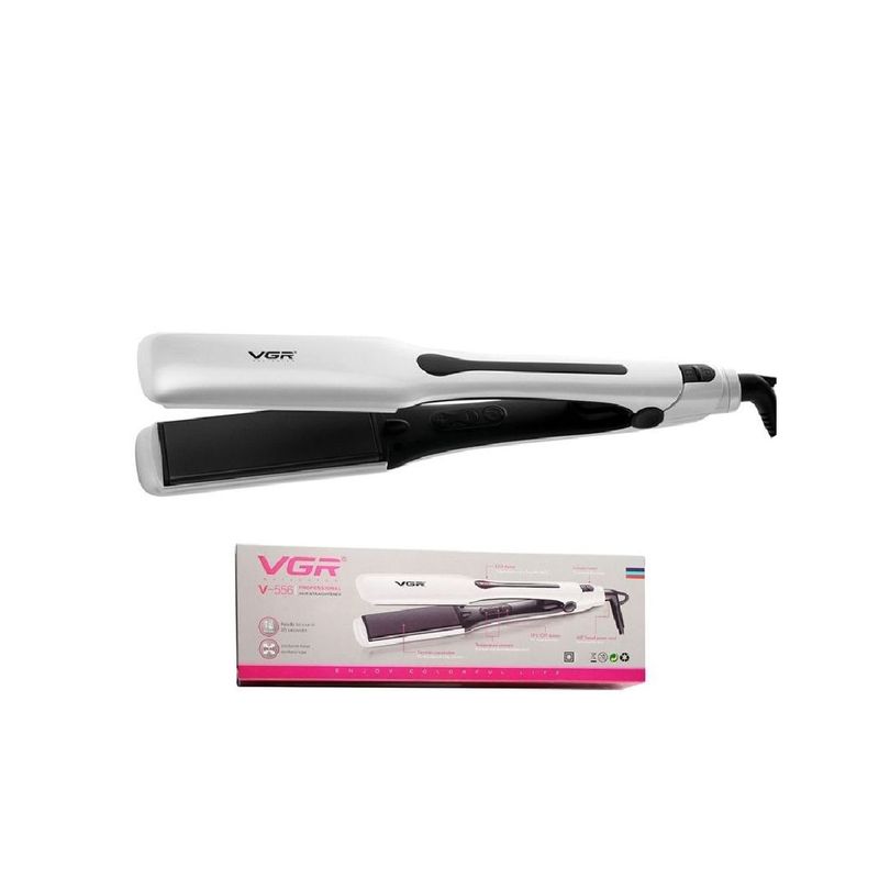 VGR - Plancha Alisadora De Cabello VGR V-556 Con Pantalla LED
