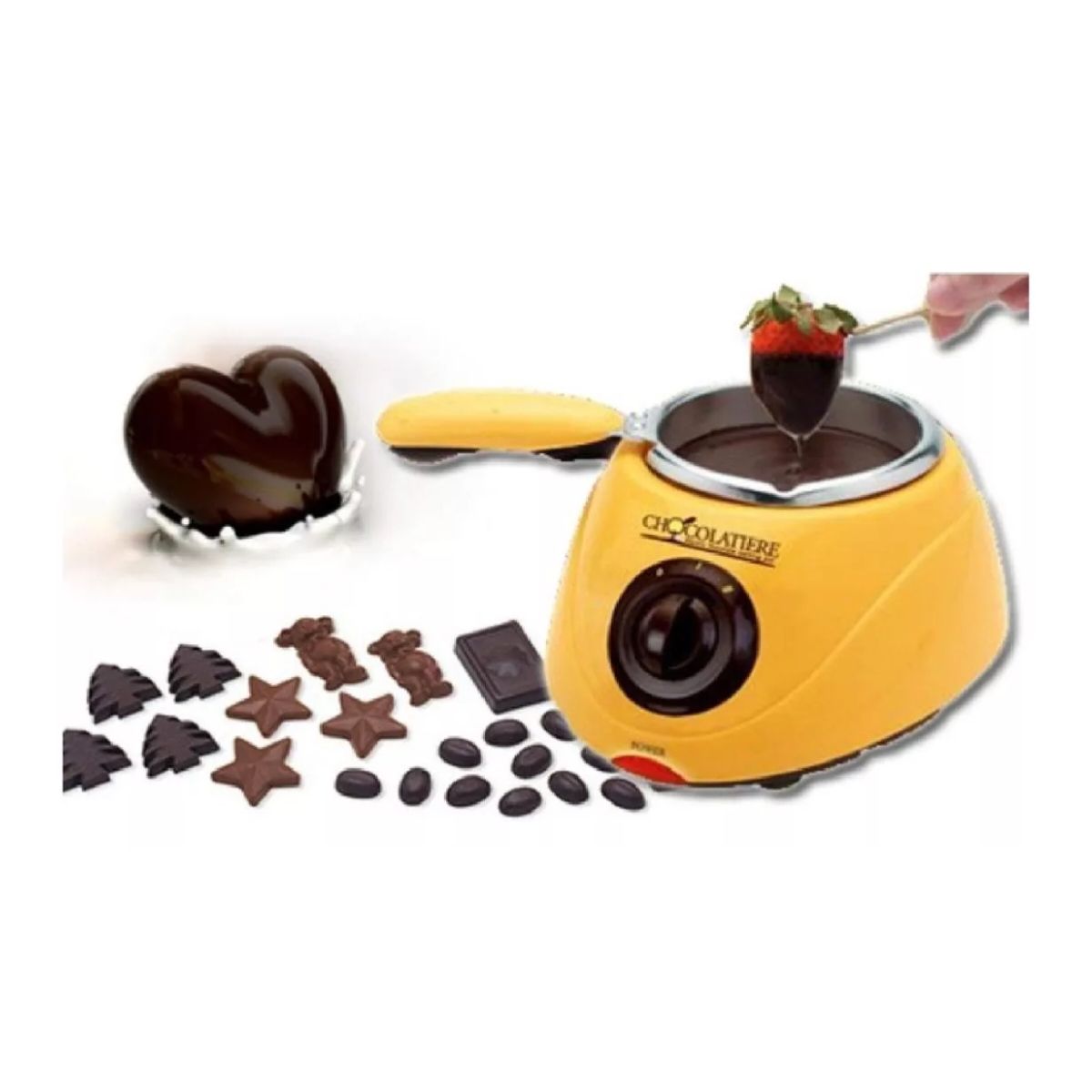 GENERICO - Olla Para Fundir Chocolate Eléctrica Ajustable Aluminio