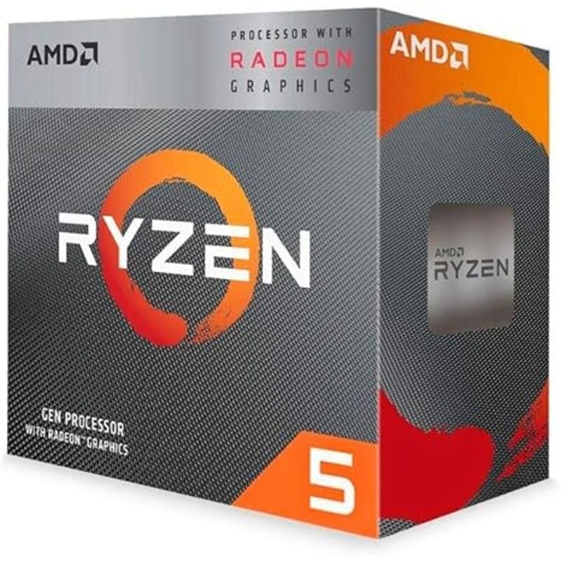 AMD - PROCESADOR AMD RYZEN 5 4600G  AMD Ryzen 5 4600G,  6 núcleos y 12 hilos