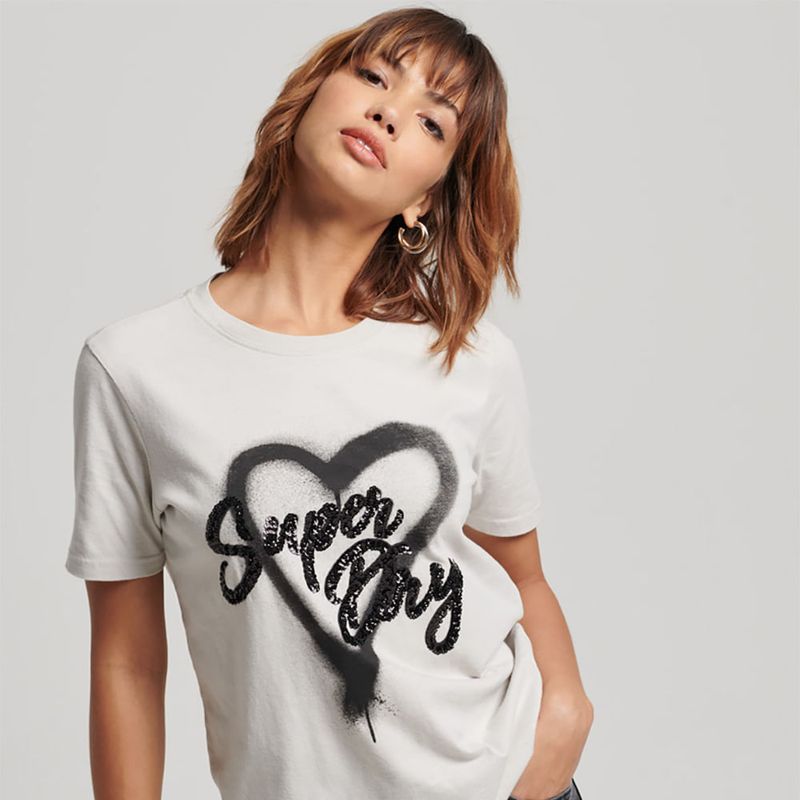 SUPERDRY - Camiseta Manga Corta Para Mujer Vintage Ellish Tee Superdry