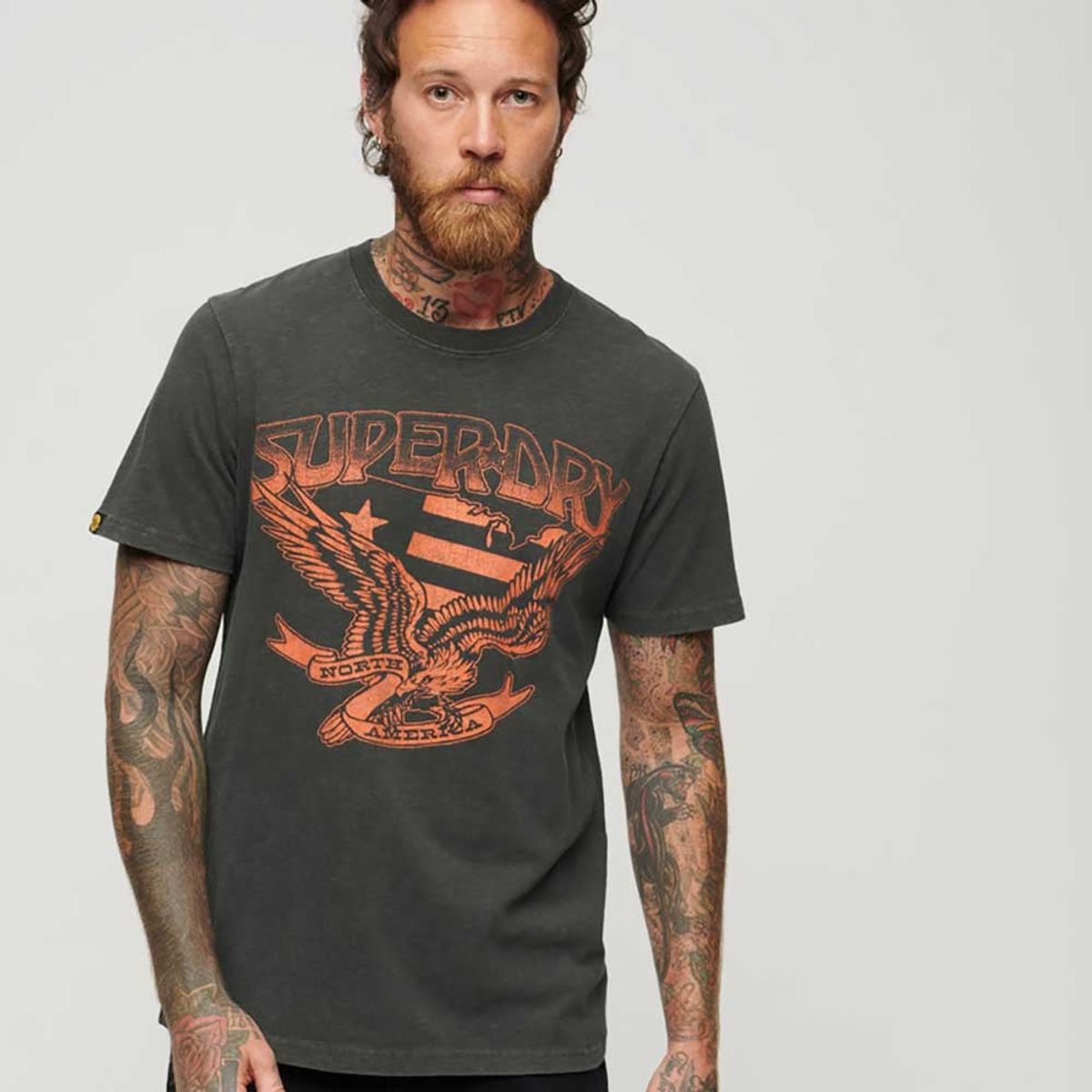 SUPERDRY - Camiseta Para Hombre 70'S Lo-Fi Graphic Band Tee Superdry