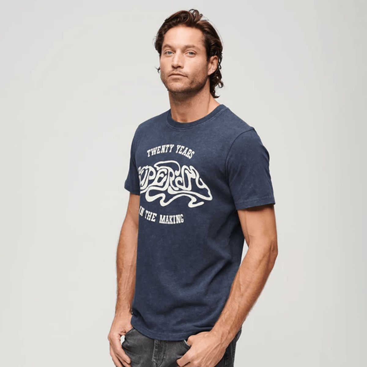 SUPERDRY - Camiseta Para Hombre 70'S Lo-Fi Graphic Band Tee Superdry
