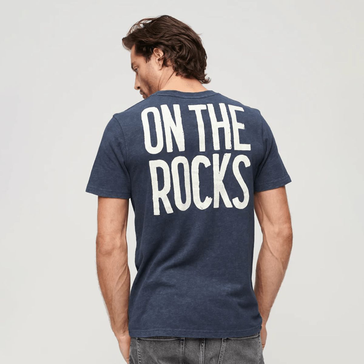 SUPERDRY - Camiseta Para Hombre 70'S Lo-Fi Graphic Band Tee Superdry