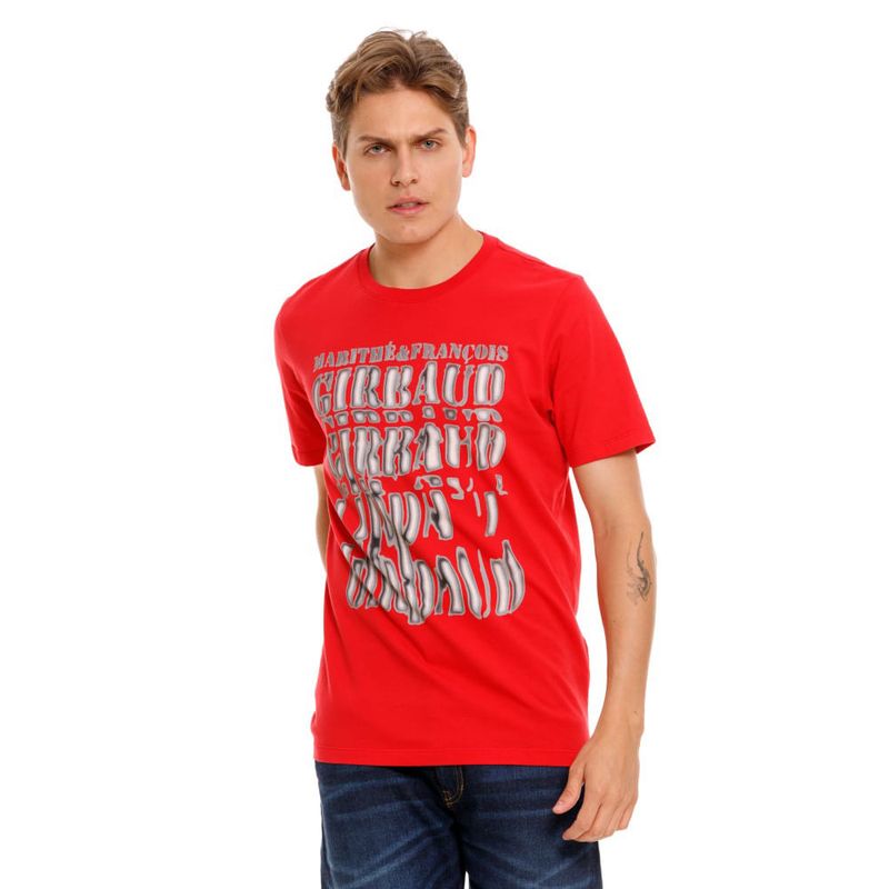 MARITHE FRANCOIS GIRBAUD - Camiseta Manga Corta Para Hombre  Girbaud