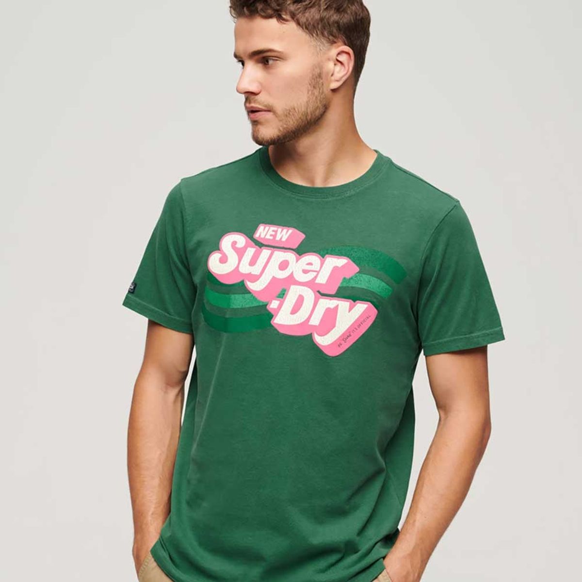 SUPERDRY - Camiseta Para Hombre Cooper 70'S Retro Logo Superdry