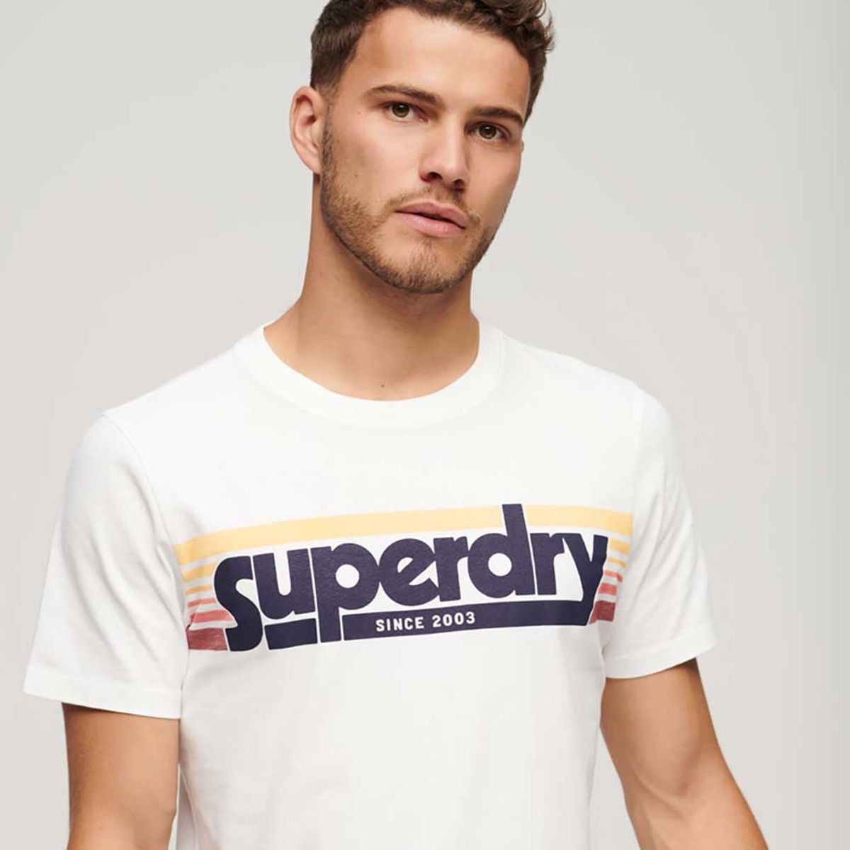 SUPERDRY - Camiseta Para Hombre Terrain Striped Logo Superdry