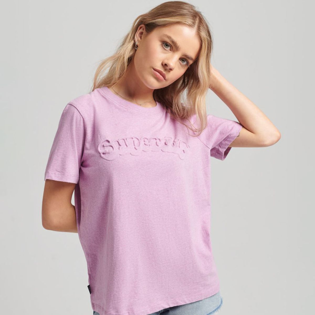 SUPERDRY - Camiseta Para Mujer Vintage Cooper Emboss Tee Superdry