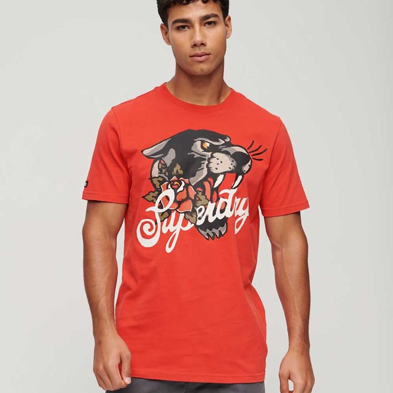 SUPERDRY - Camiseta Para Hombre Tattoo Script Graphic Superdry