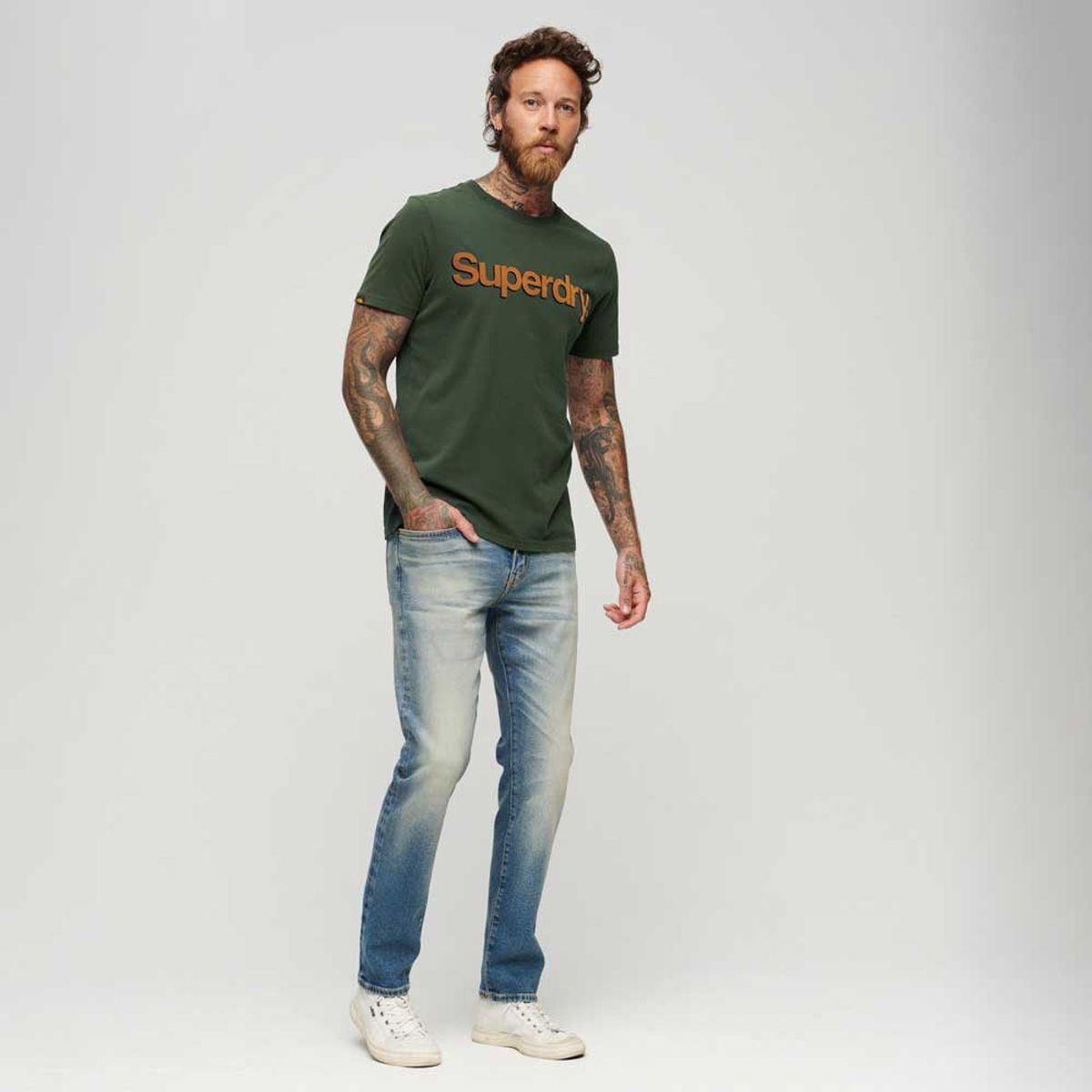 SUPERDRY - Camiseta Para Hombre Core Logo Classic Superdry