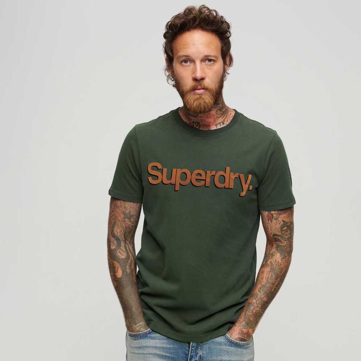 SUPERDRY - Camiseta Para Hombre Core Logo Classic Superdry