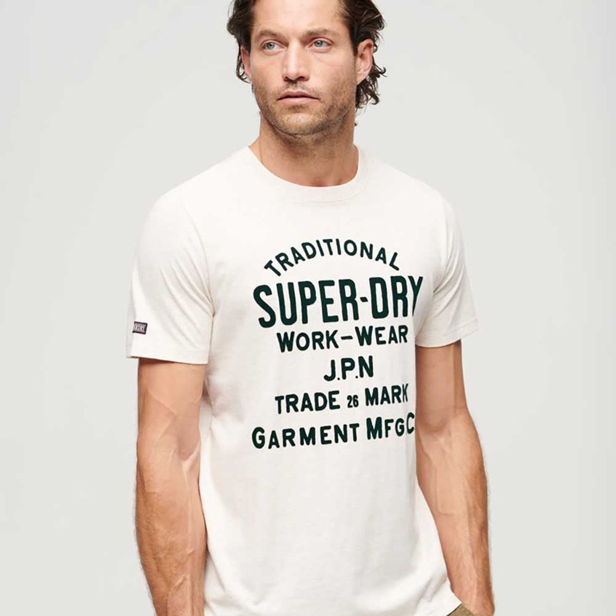 SUPERDRY - Camiseta Manga Corta Para Hombre Athletic Script Graphic Tee Superdry