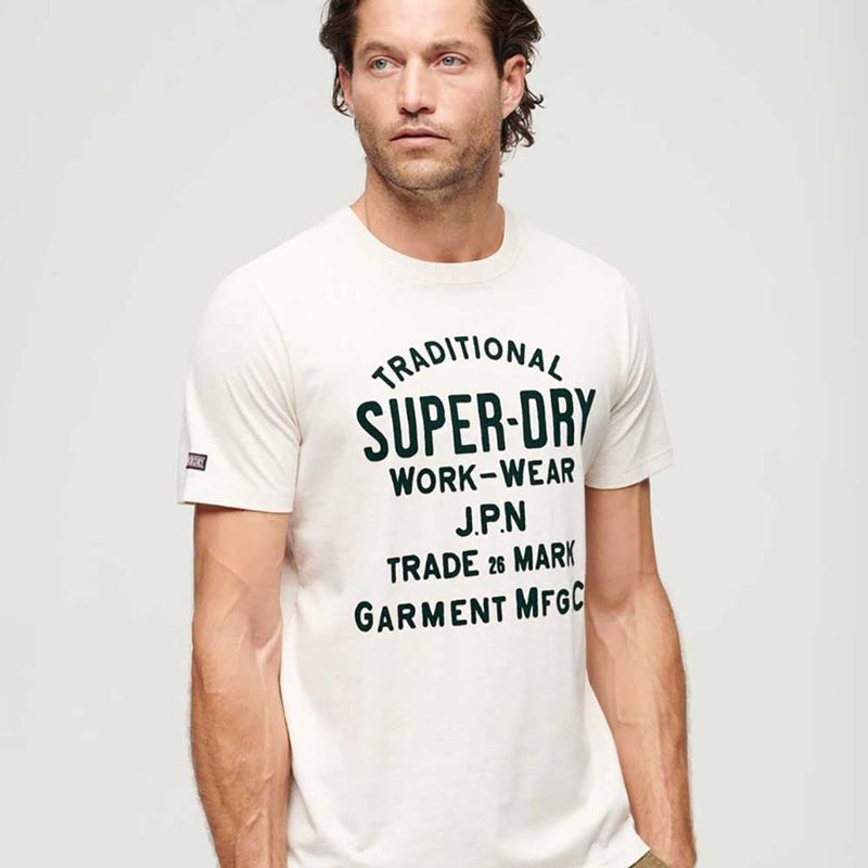 SUPERDRY - Camiseta Manga Corta Para Hombre Athletic Script Graphic Tee Superdry